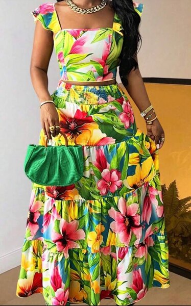 Floral Maxi Two-Piece Set