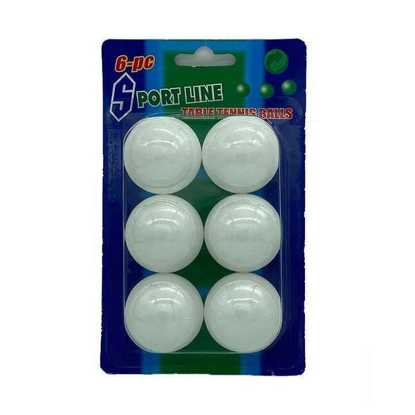 LOT DE 6 BALLES DE TENNIS DE TABLE