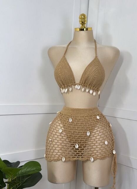 Robe de plage crochet bohème