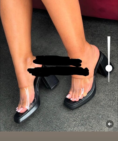 Mules compensées transparent