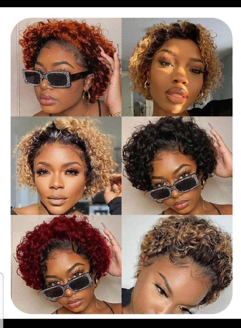 Perruque bob en dentelle élégante