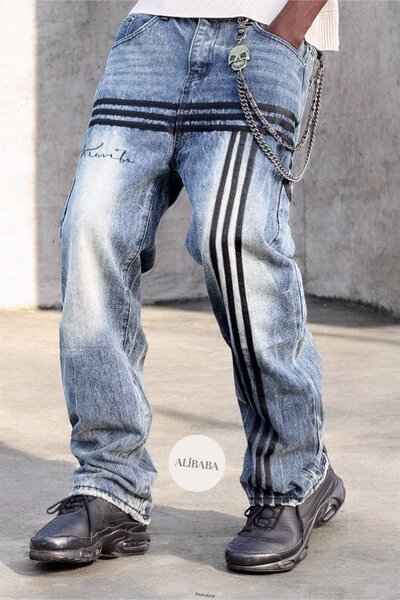 Jean baggy décontracté homme