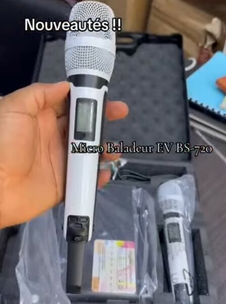 MICRO BALADEUR EV ( AVEC 2 MICROS TRÈS EFFICACE ET PROFESSIONNEL )