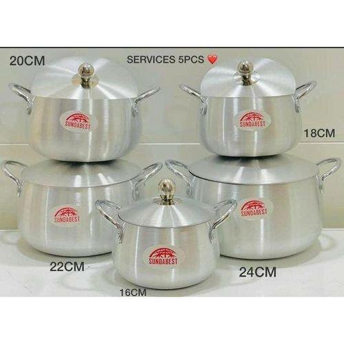 Lot De 5 Marmite Lourd- Idéal