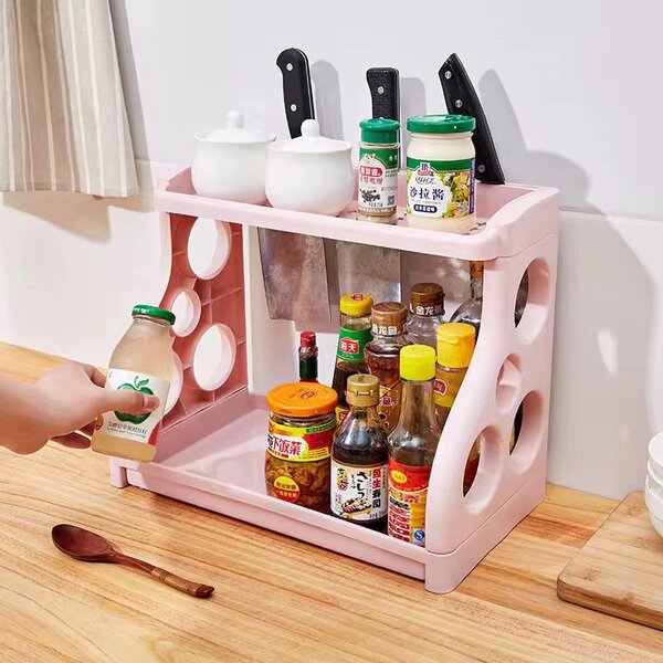 Spice rack with knife holder