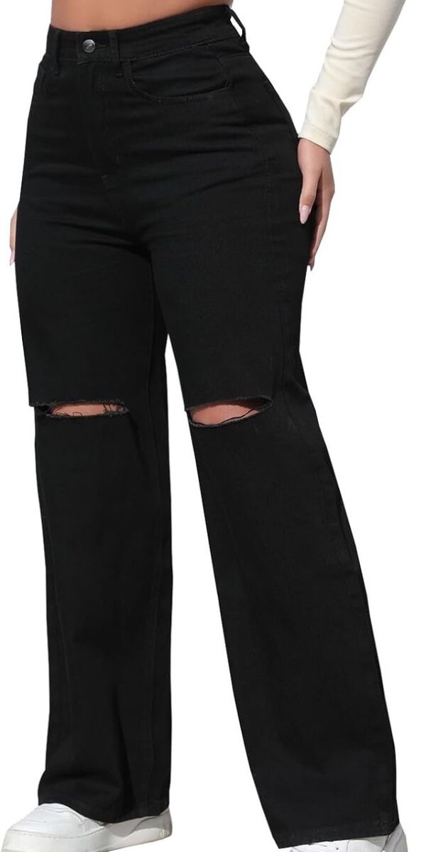 THRIFT BLACK BOYFRIEND JEANS