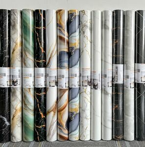 Papier peint marbré adhésif