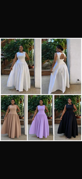 Robe élégante sans manches