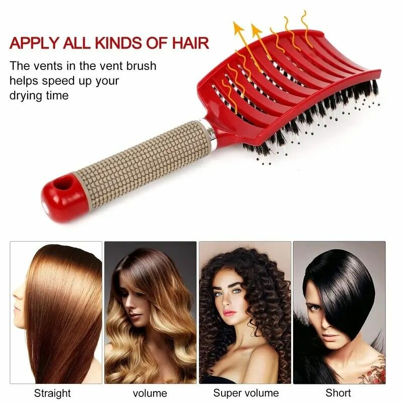 Vented Hair Brush for Fast Drying