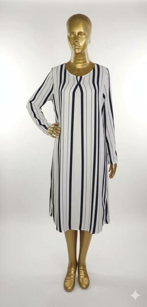 Robe Rayée Élégante Femme