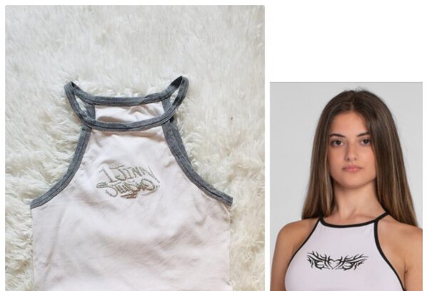 Salaula crop tops and tops