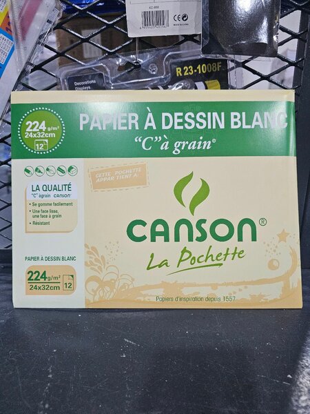 Papier à dessin Canson 224g