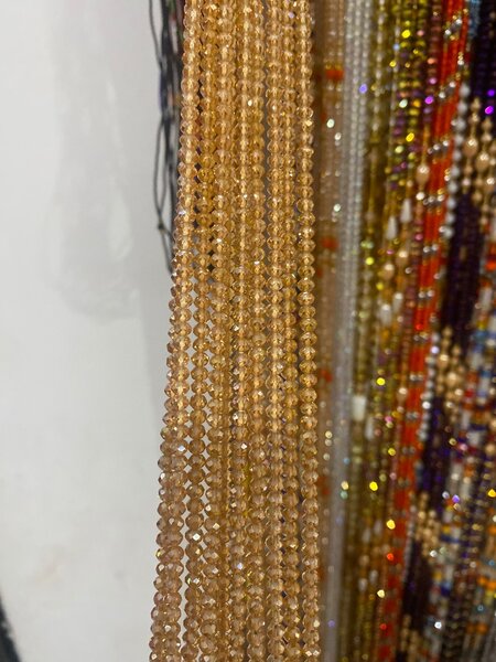All crystals waist and stomach beads