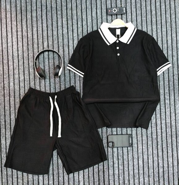 Ensemble polo et short noir