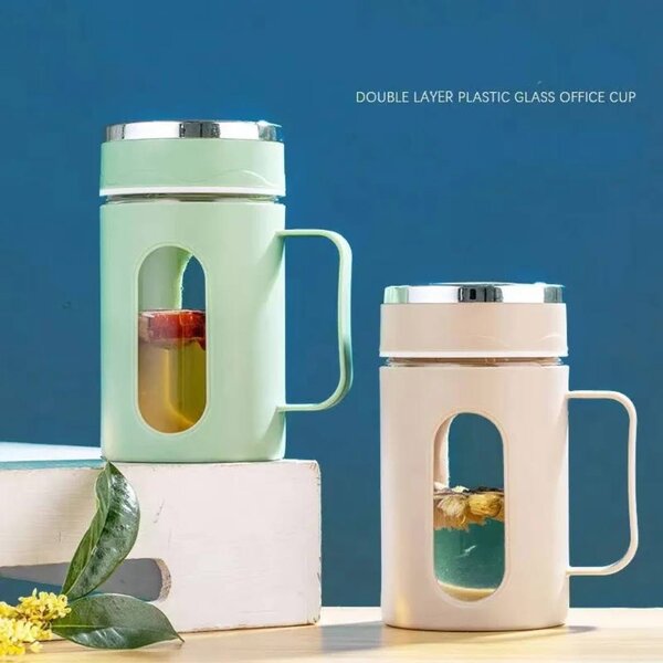 Tasse en verre double couche