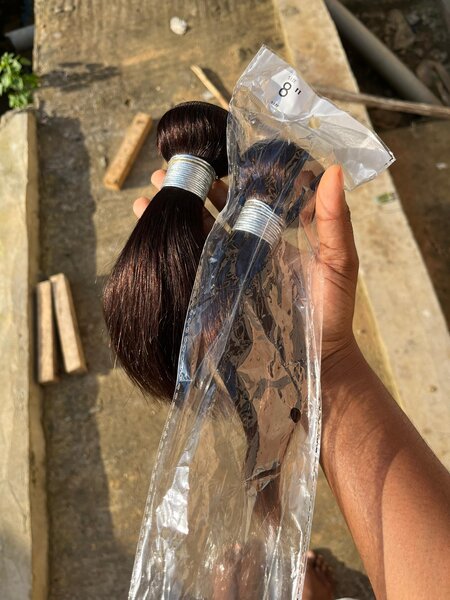 Extension de cheveux lisses