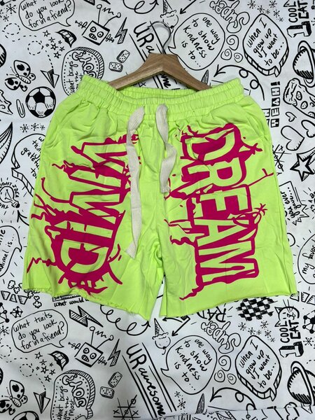 Shorts de sport vert fluo