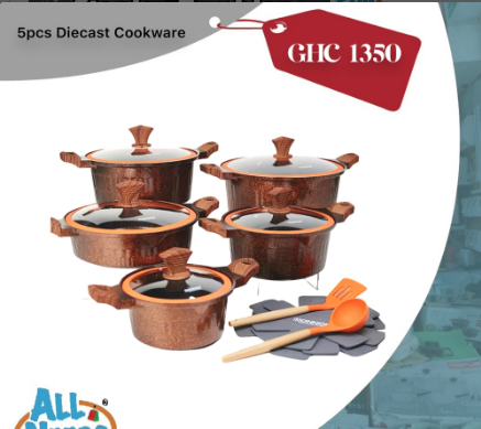 5pcs Diecast Cookware 