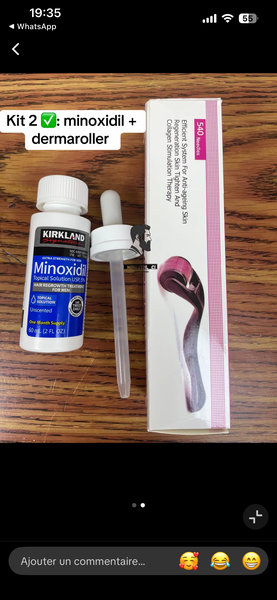Kit Minoxidil + Dermaroller