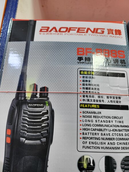 Baofeng working Taking