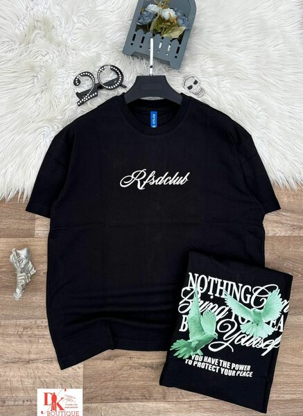 T-shirt noire tendance Rsdclub