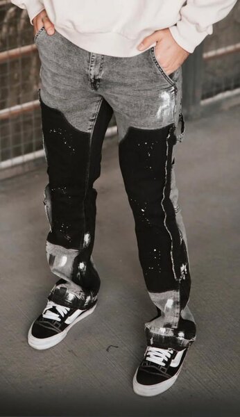 Jeans artistiques homme