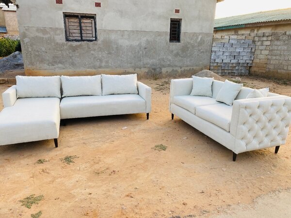L shape plus 3 seater