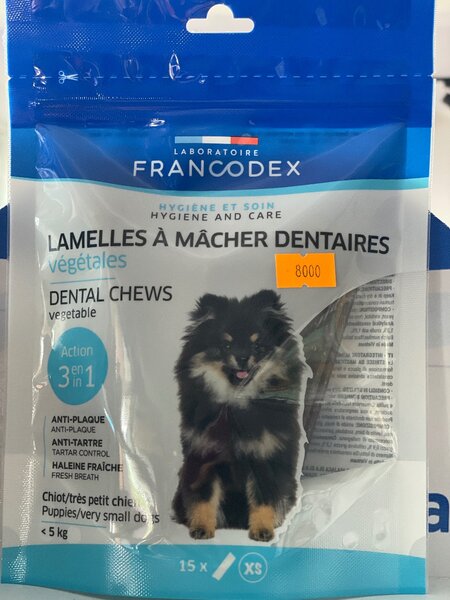 Lamelles à mâcher dentaires