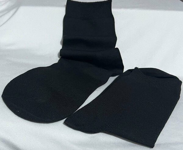 Chaussettes en coton noir