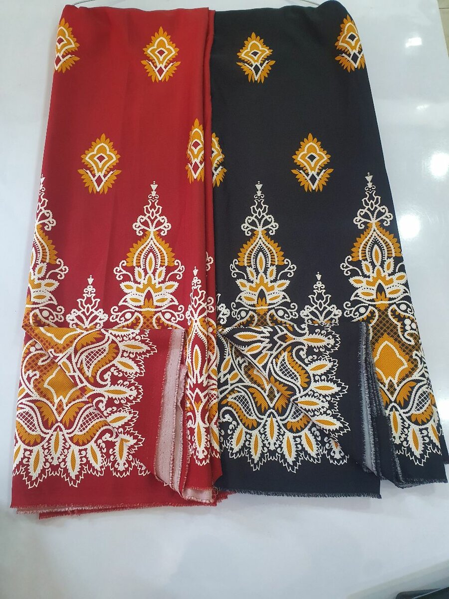 Tissu brode  Channel crêpes