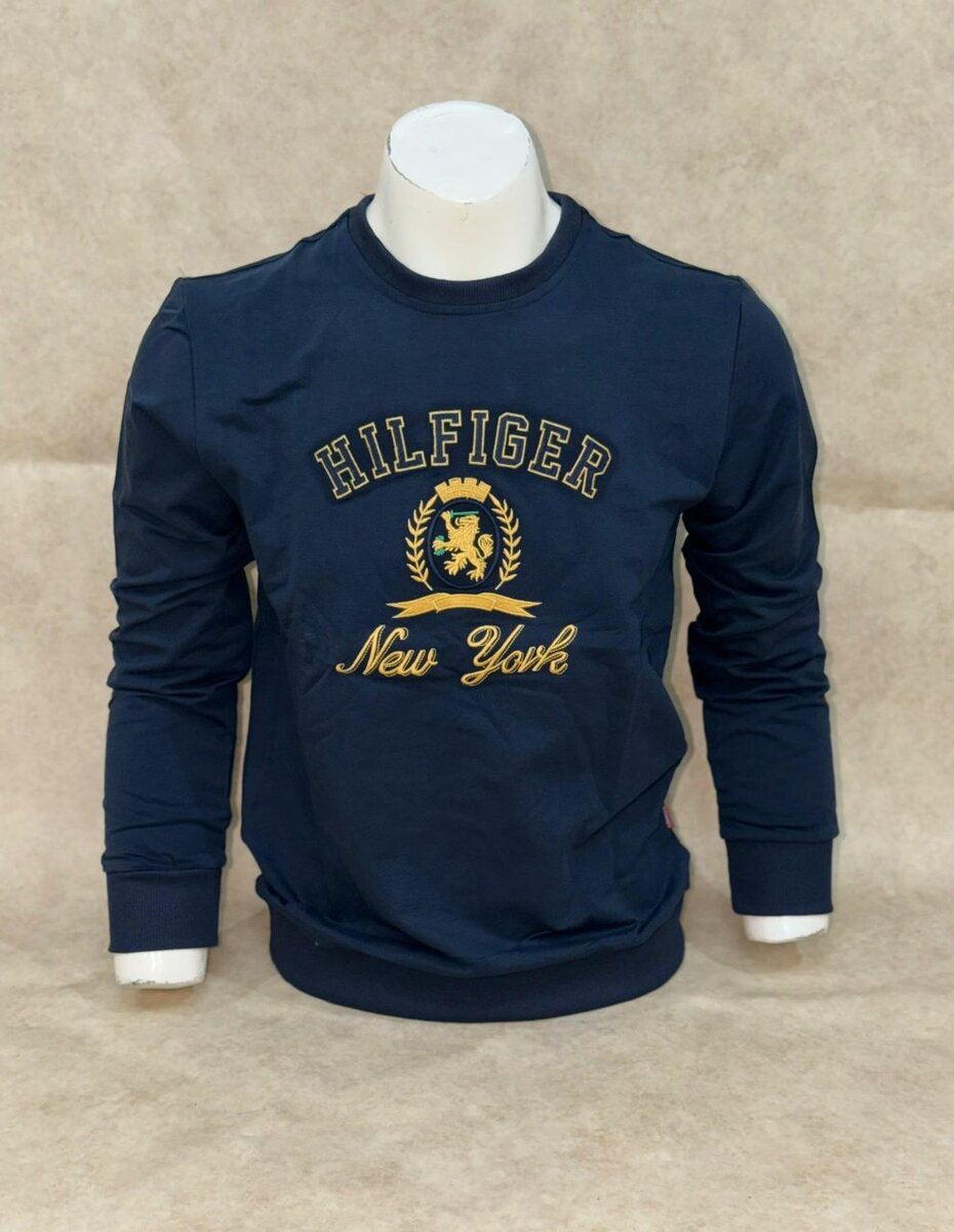 Sweatshirt bleu logo New York