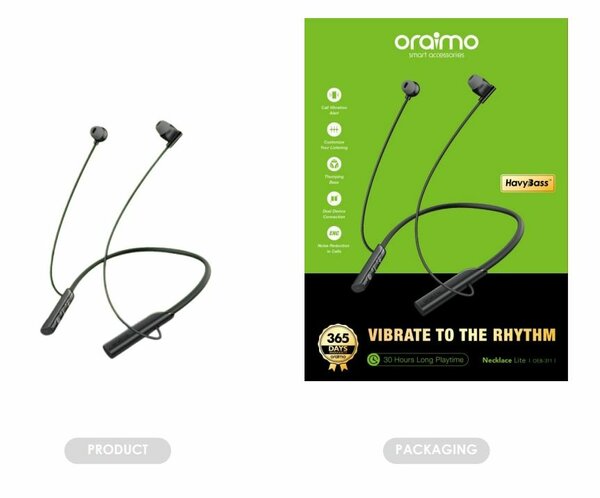 écouteur bluetooth oraimo "necklace lite"