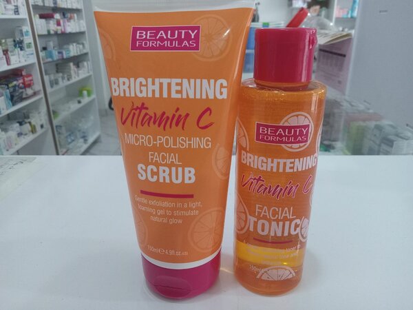 Beauty formula vitamin c  facial scrub and facial tonic