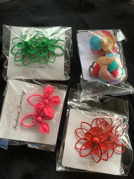 Boucles d'Oreilles Fantaisie Fleurie