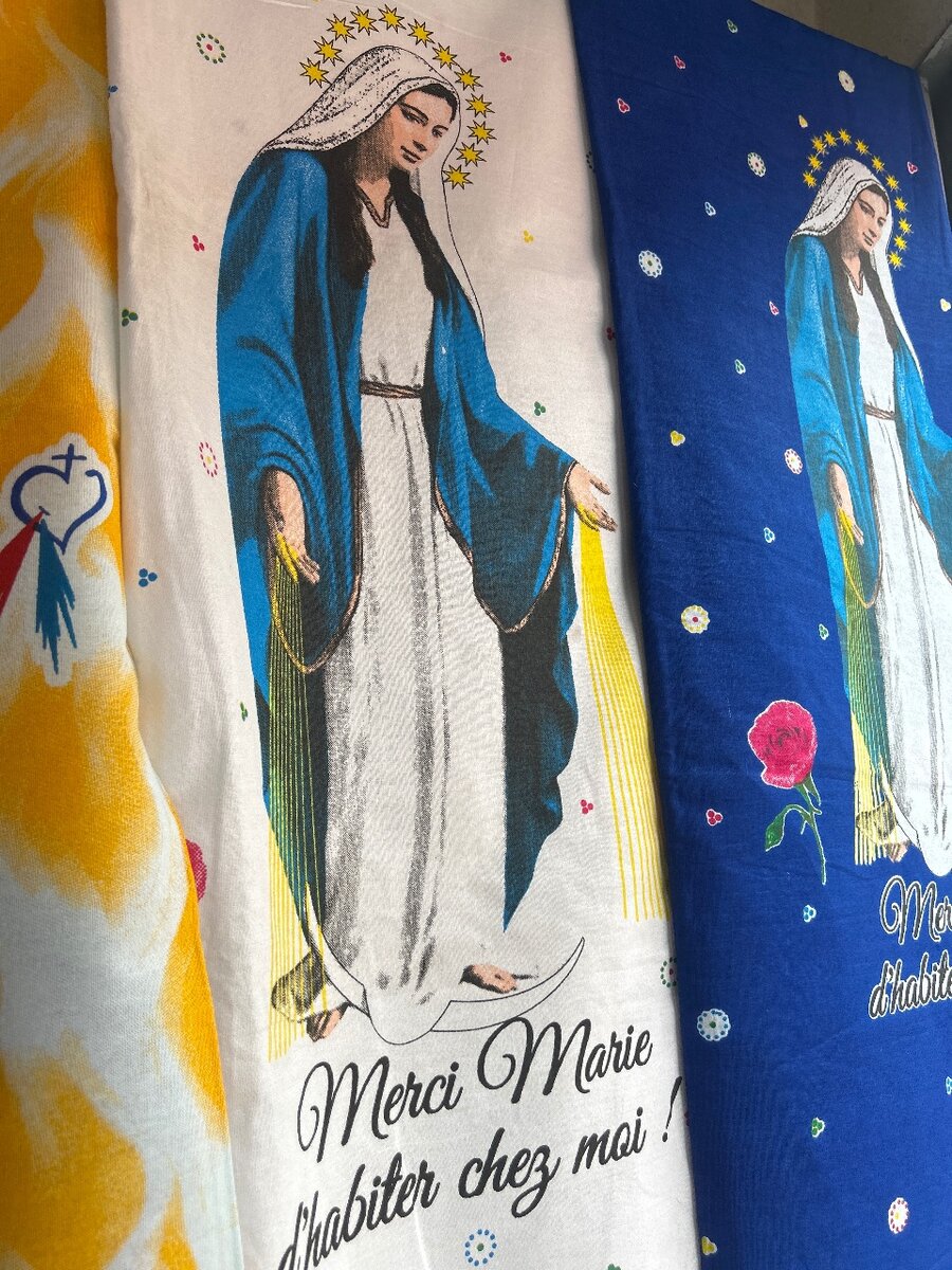 Étoffes religieuses Vierge Marie