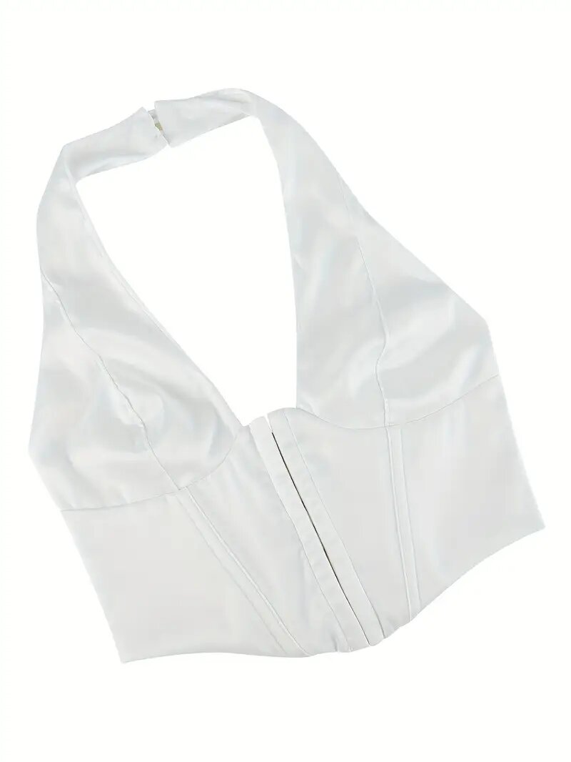 Corset blanc élégant femme