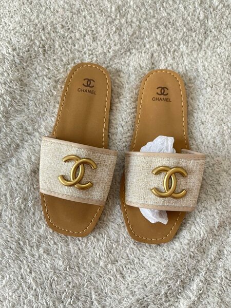 Chanel slipper and lv