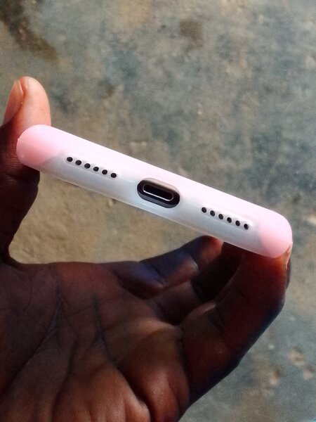 Coque iPhone Silicone Rose