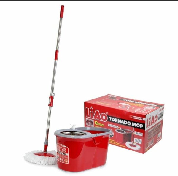 Automatic spin magic mop and bucket
