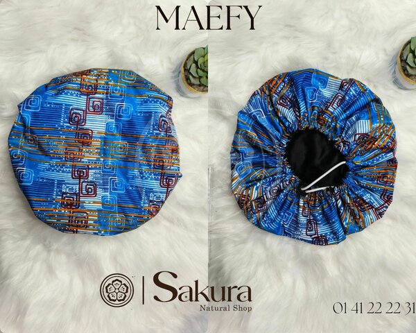 Bonnet de nuit en satin Maefy