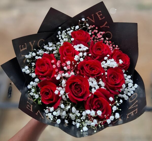 Bouquet de roses rouges