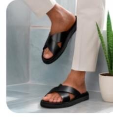 Sandales croisées noires