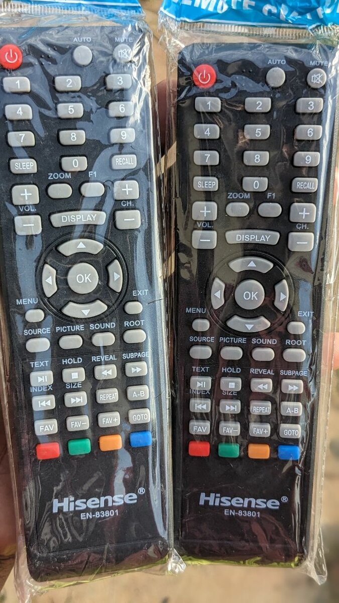Hisense non smart tv remote controls