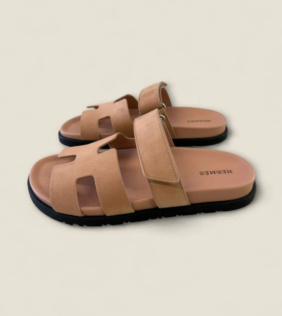 Hermes Leather Slides