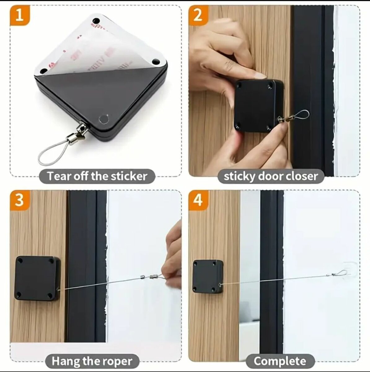 Fermeture de porte à capteur automatique sans percussion