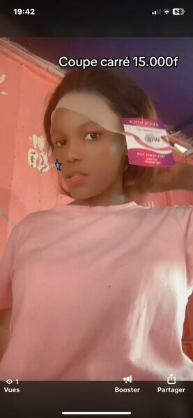 Perruque lace frontal coupe carré