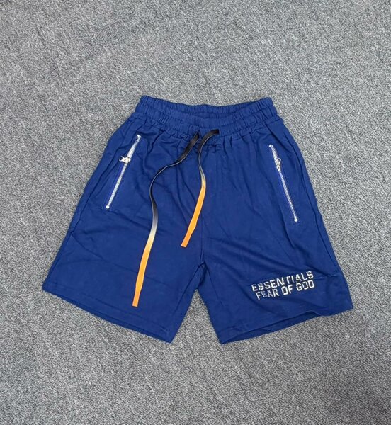 Short de sport bleu unisexe