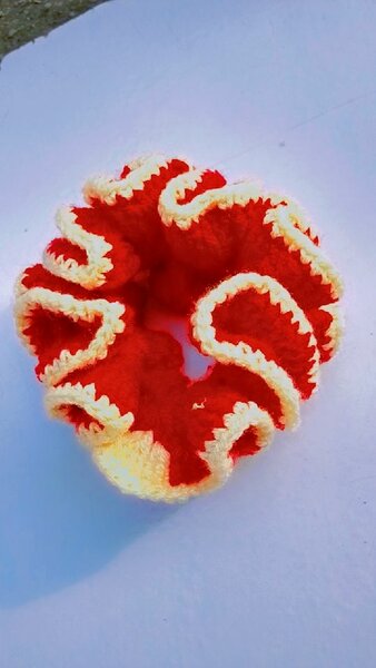 Chouchou Tricotée Rouge