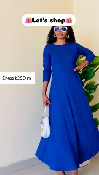 Elegant blue dress m