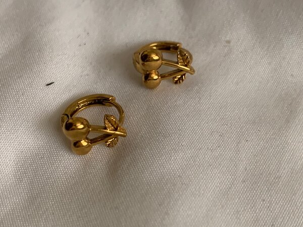 Mini gold coated Hoops